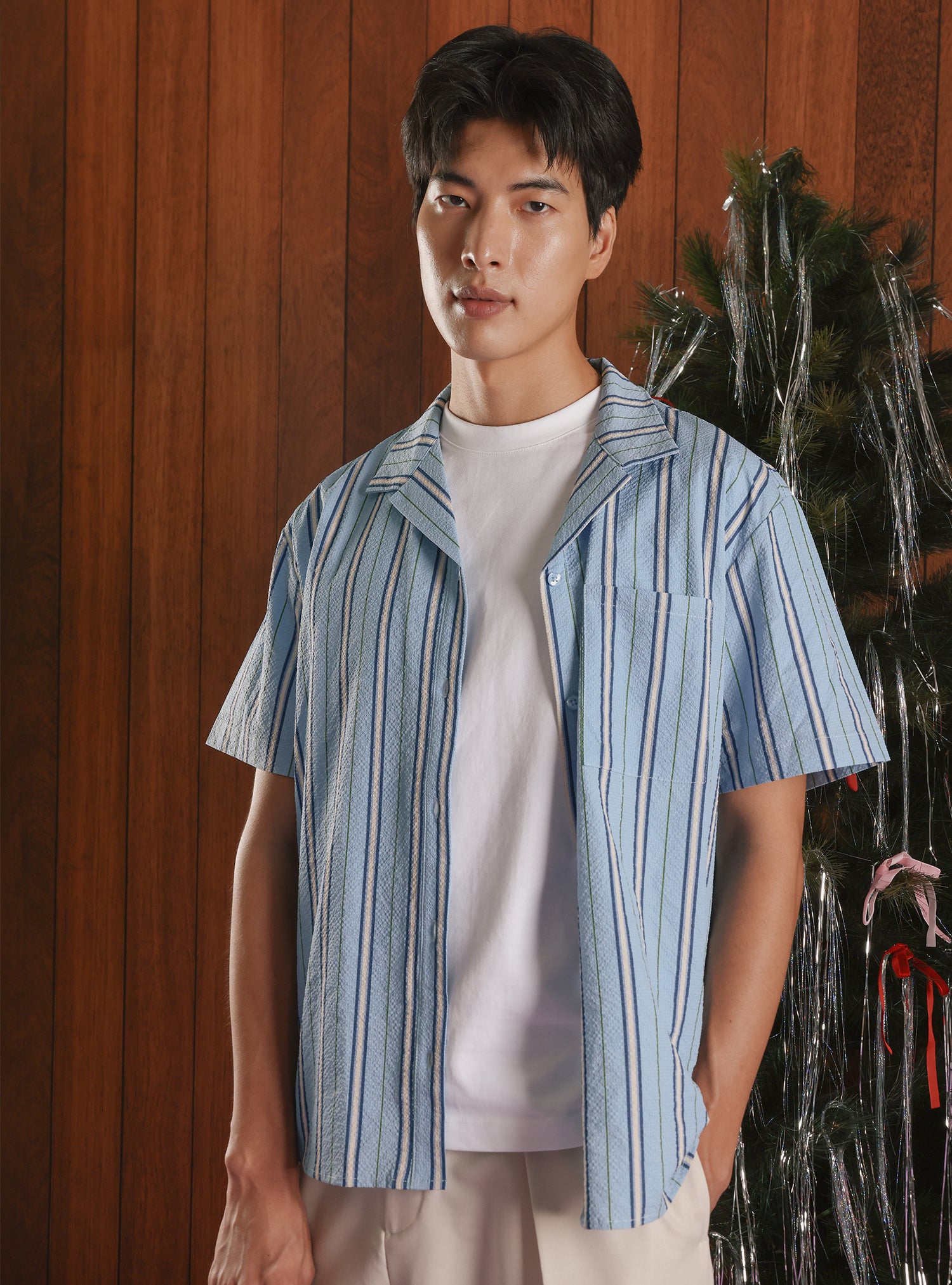 Resort Shirt (Blue Stripes)