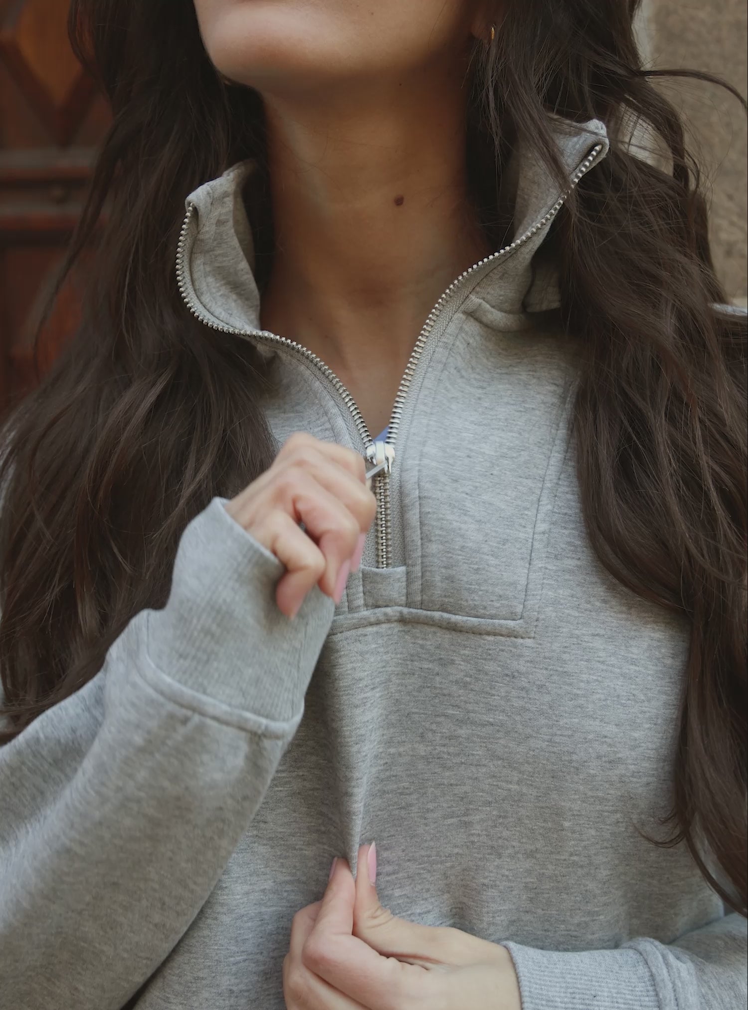 Travel Convertible Sweater (Cloud)