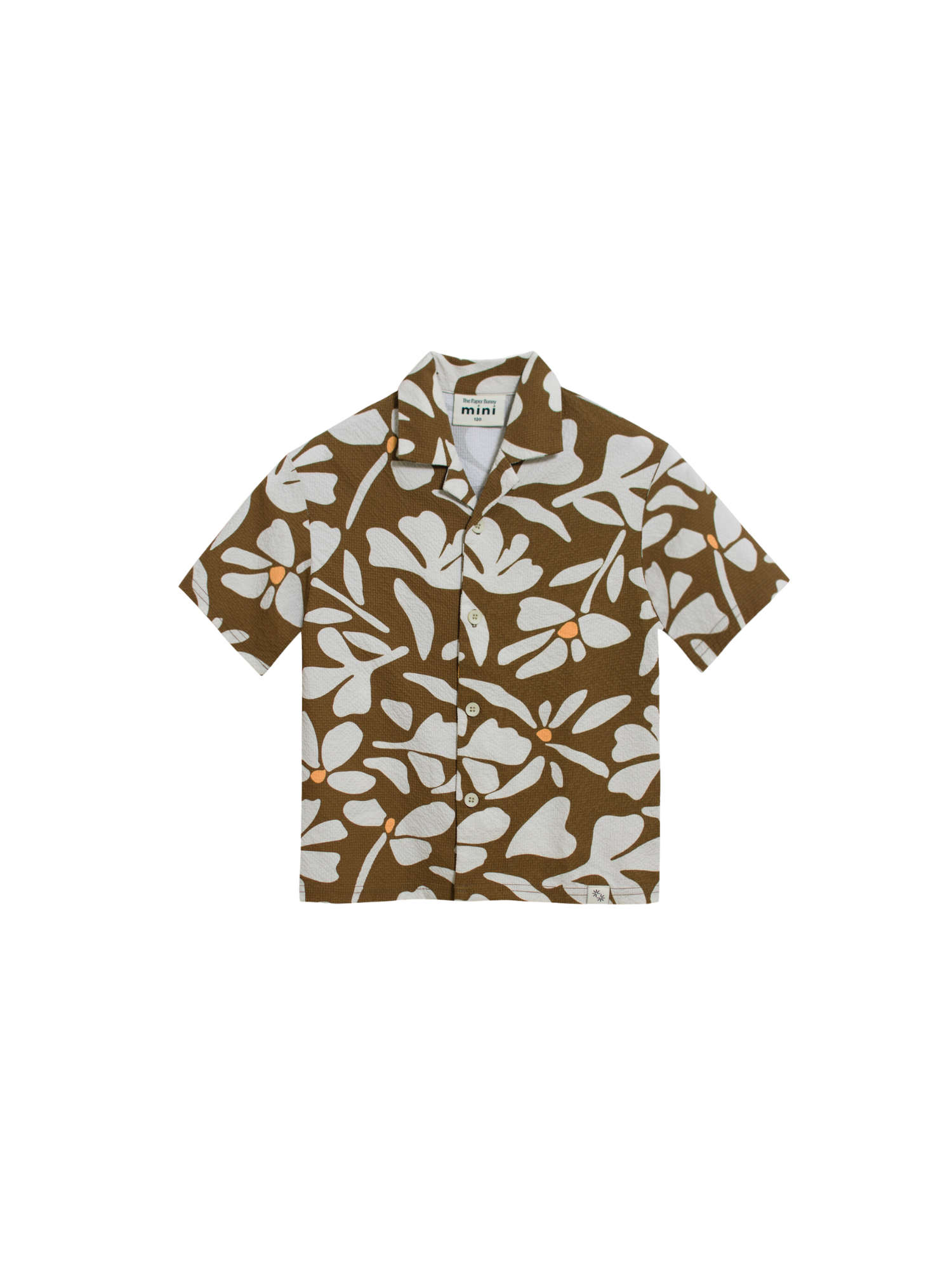 Mini Resort Shirt (Seersucker Field Mocha)