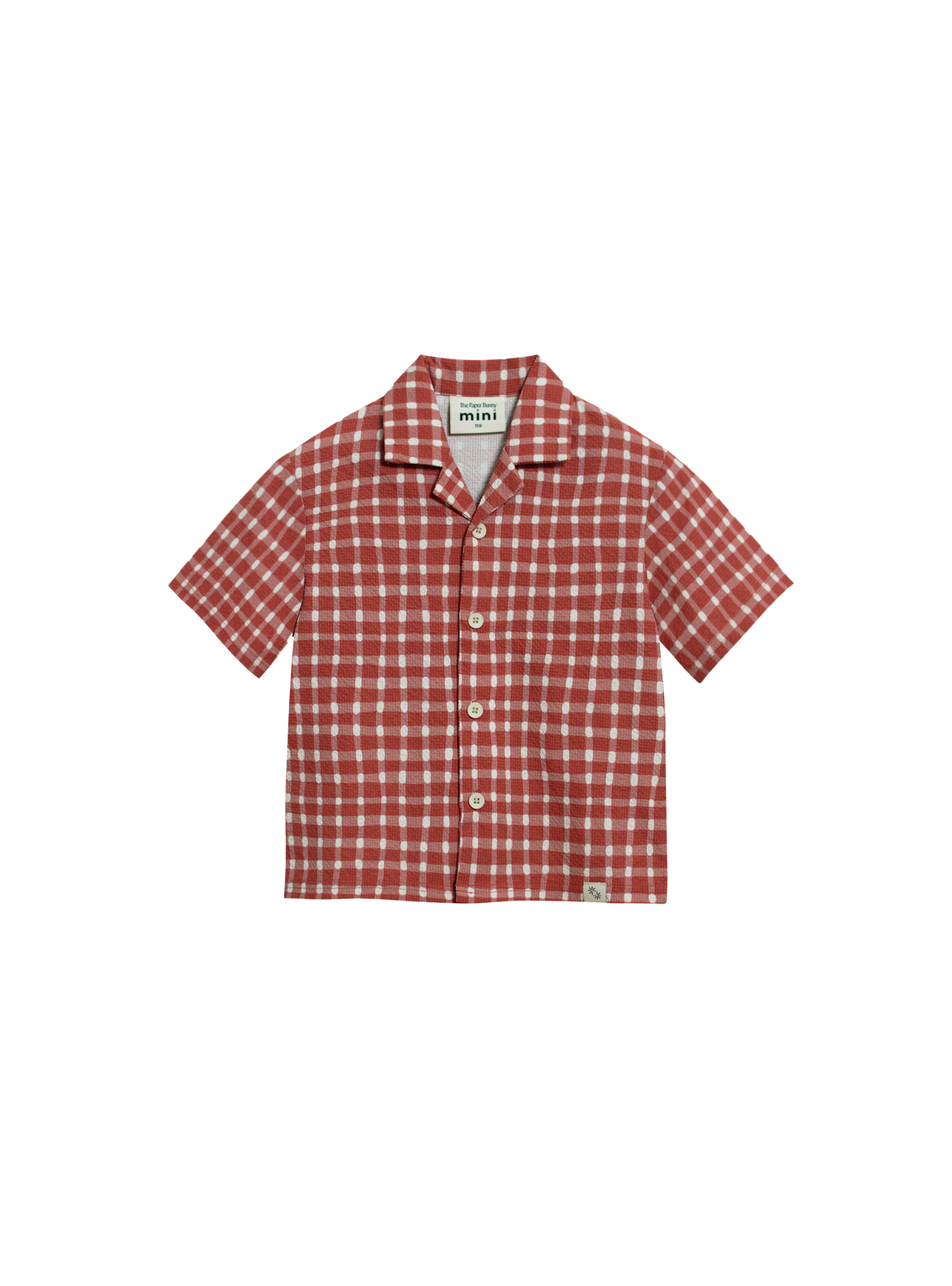 Mini Resort Shirt (Seersucker Gingham)