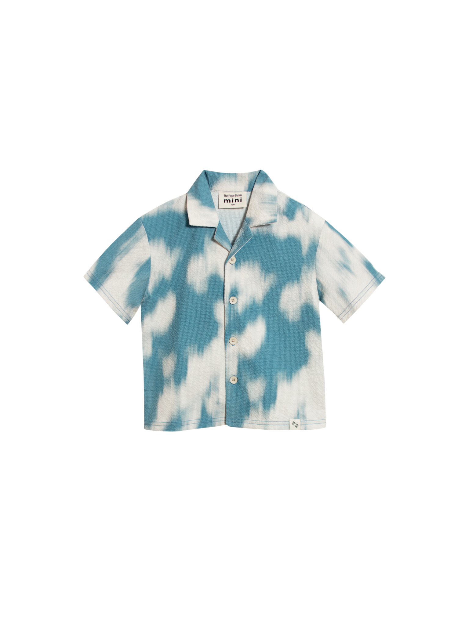 Mini Resort Shirt (Seersucker Sky)