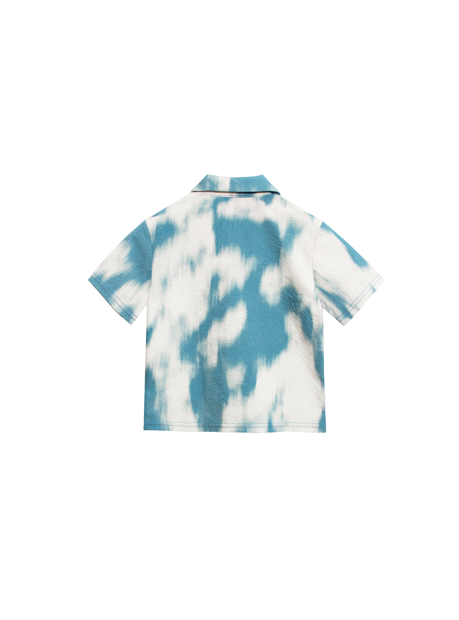 Mini Resort Shirt (Seersucker Sky)