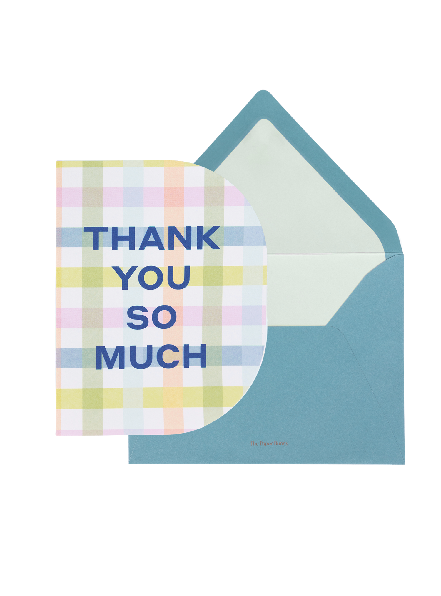 Thank You So Much Gingham Greeting Card