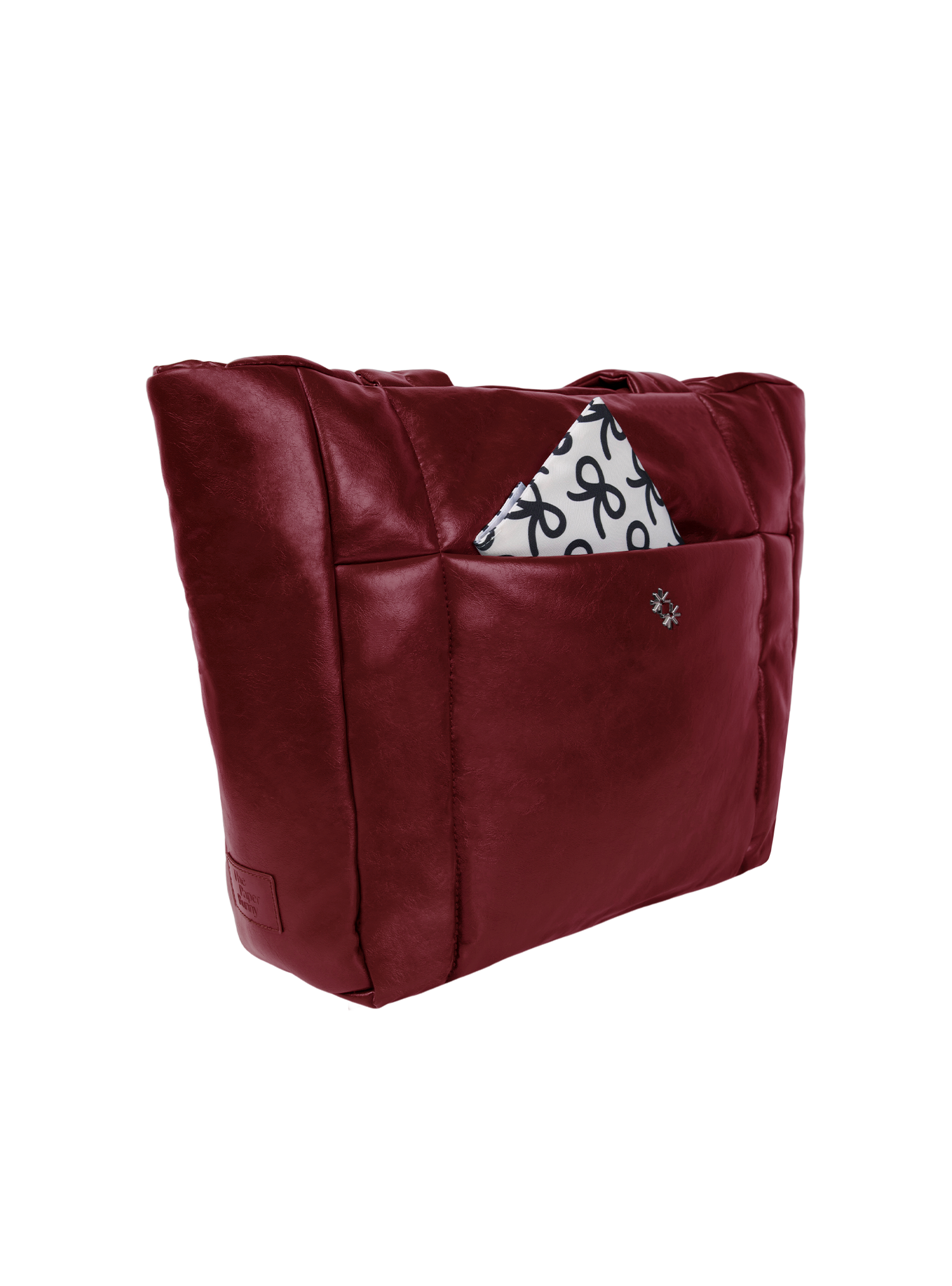 Puffer Shopper (Rich Dark Cherry)